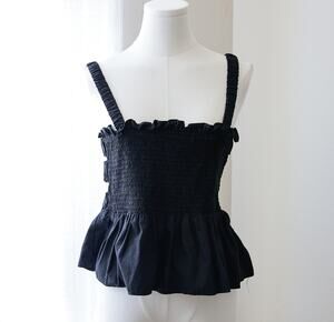 TOPSHOP Cotton gothic babydoll top size L